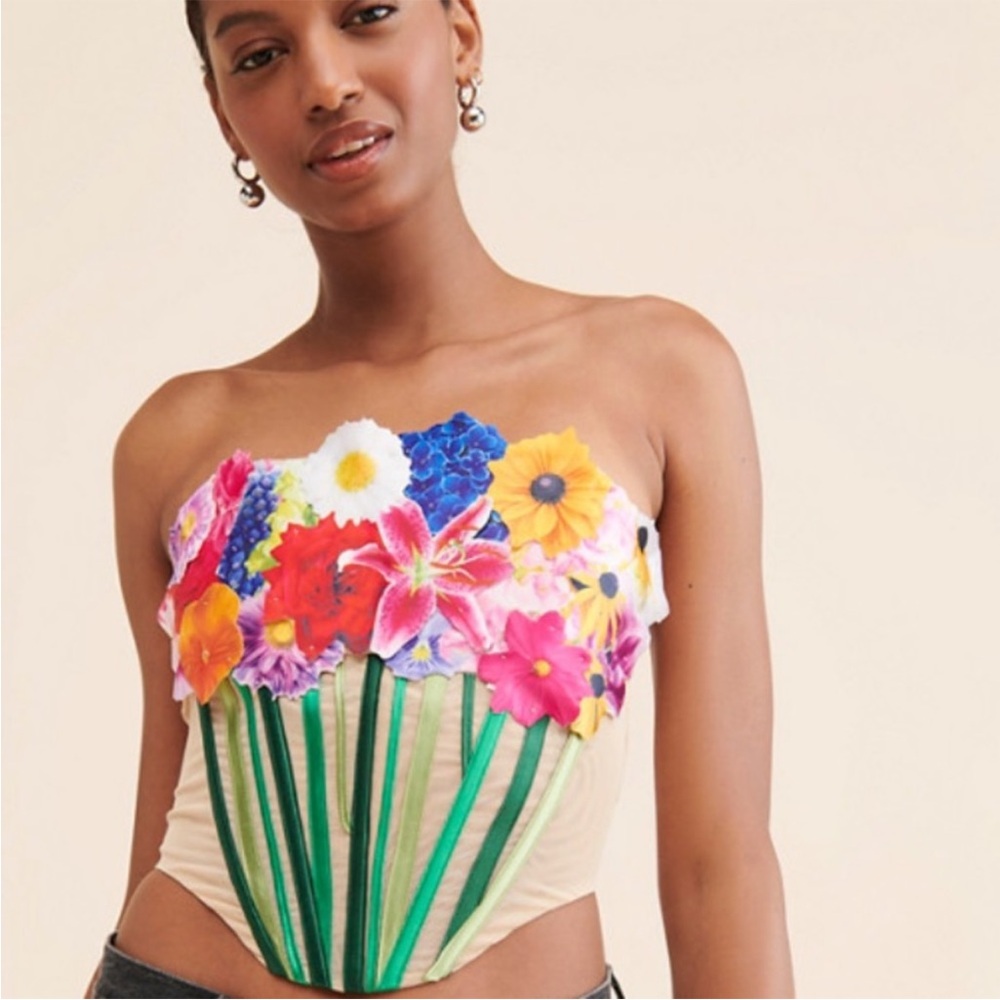 Tyler Mcgillivary bouquet corset top size 8
